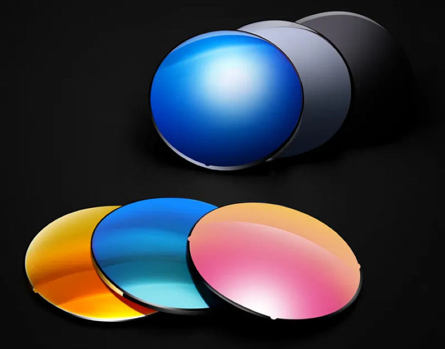 Filter kaca optik bulat yang dapat disesuaikan Filter kaca berwarna untuk pemisahan warna